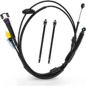 Gear Shifter Cable 12477640 for Chevy Classic 1999-2007 Silverado 1500 2500 3500,Transmission Shift Cable for GMC Sierra 1500 2500 3500,Gear Shifter Control Cable 2pcs