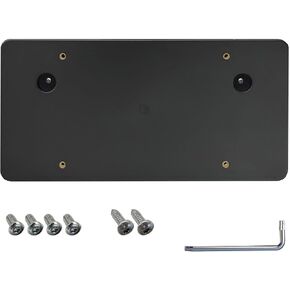 Rear Bumper License Plate Bracket for Audi A6 S6 2012-2025, Plate Holder Set w 6 Unique Screw Bolts & Wrench Kit, License Tag Mounting Kit, Quality Plate Holders, Premium Car Accessories