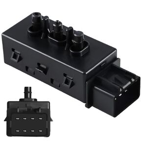 6-Way Driver Side Power Seat Switch Assembly Compatible with Chevrolet Cruze Impala Silverado Suburban Tahoe GMC Sierra Yukon Buick Encore Enclave 2004-2021 Replace # 12451495