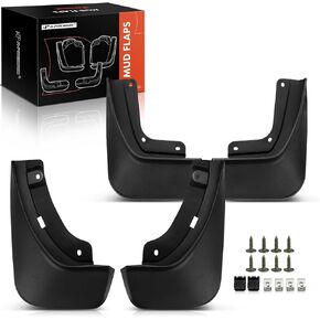 A-Premium Set of 4PCS Mud Flaps Splash Guards Mudguards Mudflaps with Hardware Kits Accessory Compatible with Jeep Grand Cherokee 2022 2023 2024 Sport Utility, Front and Rear (Driver & Passenger Side)