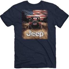 تي شيرت Jeep Country Road بأكمام قصيرة 118 مل - مرخص رسميًا