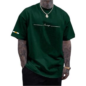 SOLY HUX Mens Graphic Tees T-Shirts Casual Trendy Letter Print Short Sleeve Crew Neck Tops