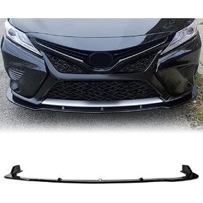 Front Lip Spoiler Compatible with 2018-2020 Toyota Camry Sedan LE XLE Front Bumper Lip, Carbon Fiber Hydro-Dipping Luxury Type