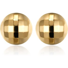 FANZE Gold Earrings Trendy, Chunky Earrings, Drop Stud Gold Statement Earrings, Big Earrings for Women Jewelry Gift