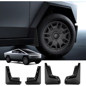 MUCAR Mud Flaps for Tesla Cybertruck, Compatible with Cybertruck Accessories, 4PCS OEM Cyber Truck Splash Fender No-Drilling for Tesla Cyber Truck Accessories Mud Guards