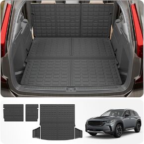 Floor Mats Compatible with 2023 2024 2025 Mazda CX50 Trunk Mat Cargo Liner TPE All Weather Back Seat Cover Protector 2024 CX-50 Accessories (Trunk Mat+Backrest Mats+Floor Mats)