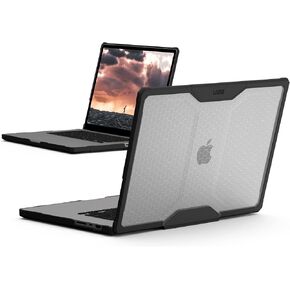 UAG Designed for MacBook Pro 14" Case 2021-2023 M3/M3 Pro/M3 Max, A2779 M2 Pro/Max, A2442 M1 Pro/Max Rugged Touch ID Military Drop Tested Plyo Laptop Cover by URBAN ARMOR GEAR, Clear Translucent Ice