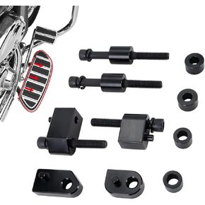 1 inch & 1.5 inch Driver Floorboard Extensions, Floorboard Spacer Extenders Compatible with 2009-2024 Harley Touring Street Glide Road Glide Electra Glide Road King, 2009-2013 FL Trikes