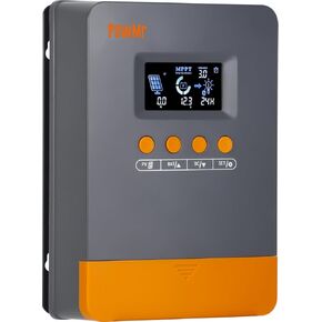 MPPT Solar Charge Controller 45Amp, 12V/24V Auto, 45A MPPT Charge Controller Max.PV Input 100V, Regulator Parameter Adjustable, LCD Display, Work for Li, Lead-Acid Battery