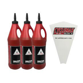 Three Pack Compatible with Honda HP Transmission Oil 08C35-A851M01 Contains Three Quarts and a Funnel