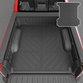 Xipoo Truck Bed Mat Compatible with 2019-2024 Dodge Ram 1500 Bed Mat 5.7 FT TPE Cargo Liner Replacement for 2019-2024 Dodge Ram 1500 Accessories (Upgraded 5.7ft Short Bed Liner)