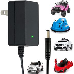 12V Charger for Kids Ride On Toys Car 12 Volt Battery Charger for Best Choice Products Wrangler SUV Jeep Kidzone Bumper Car Kid Trax Dynacraft ATV Quad Electric Vehicles Universa Power Adapter