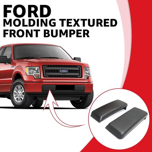 Front Bumper Molding Textured & License Plate Bracket Replacement For Ford F-150 2009 To 2014 (Bumper Pad) in Saudi Arabia