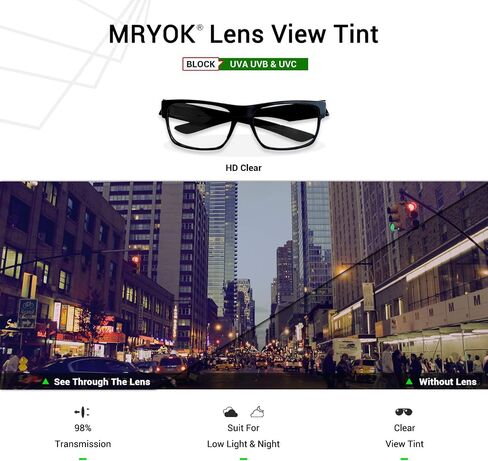 Mryok Replacement Lenses Compatible with Ray-Ban Meta Wayfarer RW4006 50mm Smart Glasses - Options in Saudi Arabia