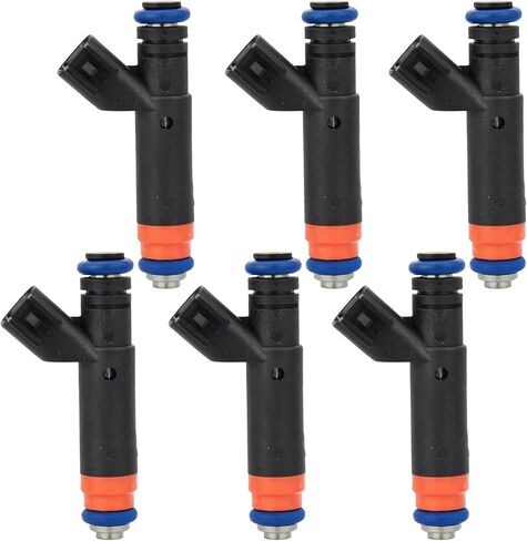 Fuel Injectors Compatible with Ford Taurus 2000-2007, Mercury Sable 2000-2005 V6 3.0L OHV Gas Replace# FJ320, 800-1323N, FJ10538, CM5130, 89052841, MP-10073, 6F1Z9F593AA, YF1Z9F593FA in Kuwait