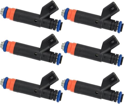 Fuel Injectors Compatible with Ford Taurus 2000-2007, Mercury Sable 2000-2005 V6 3.0L OHV Gas Replace# FJ320, 800-1323N, FJ10538, CM5130, 89052841, MP-10073, 6F1Z9F593AA, YF1Z9F593FA in Kuwait