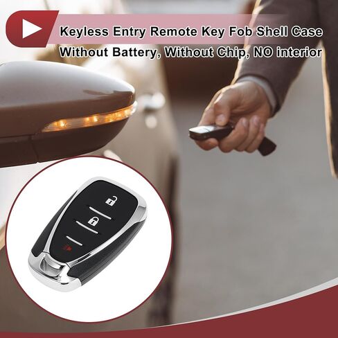 3 Buttons Key Shell Case HYQ4AA for Chevrolet Equinox 2018-2024 for Chevrolet Spark 2016-2022 Keyless Entry Remote Key Fob Replacement Case in Saudi Arabia