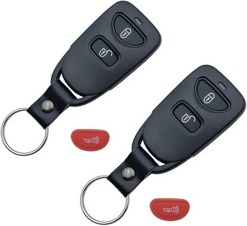 Replacement Keyless Entry Remote Case Cover fits Kia Rio Sorento Soul Spectra Sportage Tucson Forte Optima Hyundai Accent Elantra Sonata Tucson Key Fob Shell (3 Button-1) in Kuwait