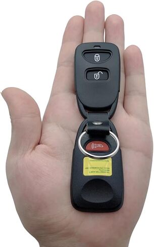 Replacement Keyless Entry Remote Case Cover fits Kia Rio Sorento Soul Spectra Sportage Tucson Forte Optima Hyundai Accent Elantra Sonata Tucson Key Fob Shell (3 Button-1) in Kuwait