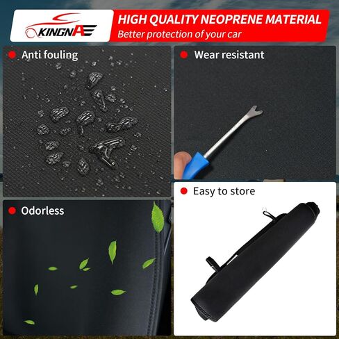 Seat Covers Compatible with 2015-2025 Chevrolet Colorado Neoprene Waterproof Seat Covers Front Seat Protectors Black 1PC All Weather 2024 Chevy Colorado Accessories in Saudi Arabia