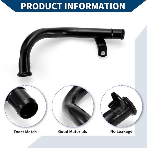 No.4781608AA/4781608AB/4781608AC HVAC Heater Hose for Chrysler Town & Country 2001-2008 for Dodge Grand Caravan 2001-2008 Inlet Water Tube Good Sealing Metal 1 Pcs Black in Saudi Arabia