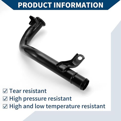 No.4781608AA/4781608AB/4781608AC HVAC Heater Hose for Chrysler Town & Country 2001-2008 for Dodge Grand Caravan 2001-2008 Inlet Water Tube Good Sealing Metal 1 Pcs Black in Saudi Arabia
