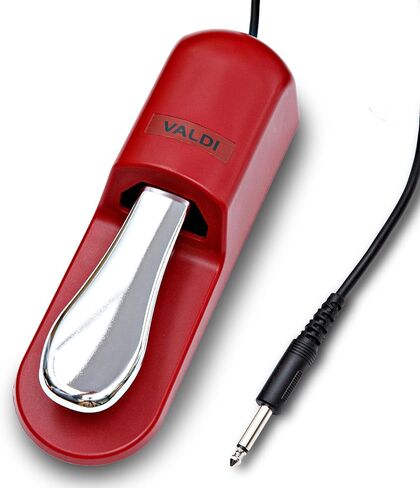 VALDI BP-3 Sustain Pedal (Blue) - Universal Pedal for Keyboard Piano, Digital Pianos, MIDI Keyboards & Synths - Conversion Switch for All Brands - 1/4'' Jack, Anti-Slip Design, Extended Cable in Saudi Arabia