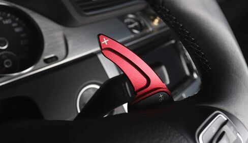 iJDMTOY Red CNC Billet Aluminum Larger Paddle Shifter Extensions Compatible with Volkswagen MK6 Golf CC Beetle Jetta in Saudi Arabia
