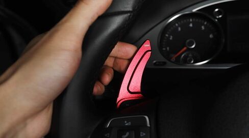iJDMTOY Red CNC Billet Aluminum Larger Paddle Shifter Extensions Compatible with Volkswagen MK6 Golf CC Beetle Jetta in Saudi Arabia