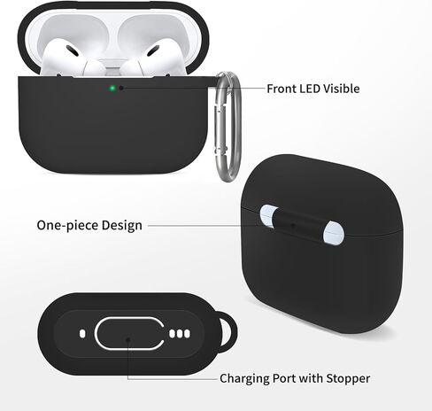 Sangkoo AirPods Case Cover for Aidpod 2/1, Shockproof Protective Skin with Keychain for Apple AirPods 2nd 1st Generation Charging Case (American Flag) in Kuwait