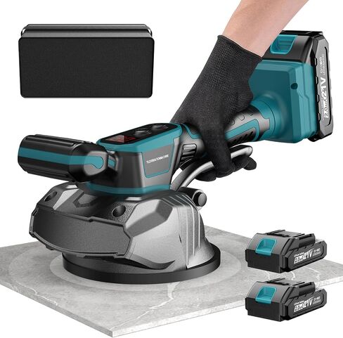 Cordless Tile Vibration Tool, Tile Vibration Leveling Machine for Makitta 18V Battery, 8 Speeds Adjustable Suction Cup with Digital Display, for Tile,Floor,Wall (Batteries not included) in Saudi Arabia