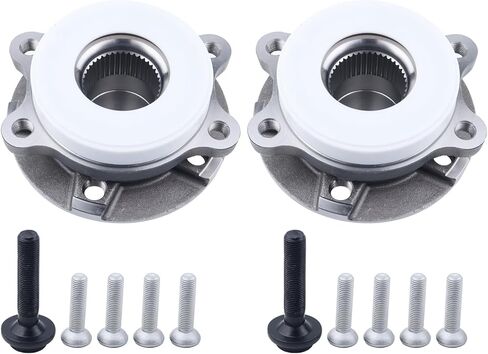 2 × مجموعة محمل محور العجلة الأمامية متوافقة مع 2009-2015 Audi A4 Q5 S5،2010-2014 A5 S4،2012-2015 A6،2013-2015 RS5 S7 S6 S8،BR930817K 513301 4H0498625 4H0498625B in Kuwait