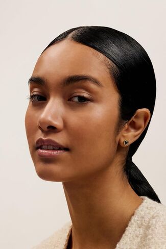 أقراط تيد بيكر لندن مورليا مونوجرام على شكل قلب للنساء (ذهبي/لازورد) in Kuwait