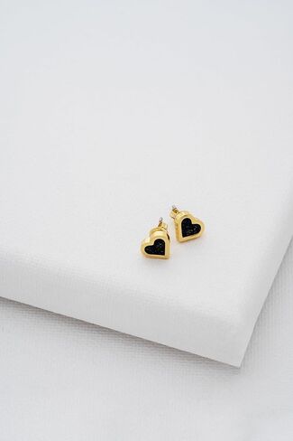 أقراط تيد بيكر لندن مورليا مونوجرام على شكل قلب للنساء (ذهبي/لازورد) in Kuwait