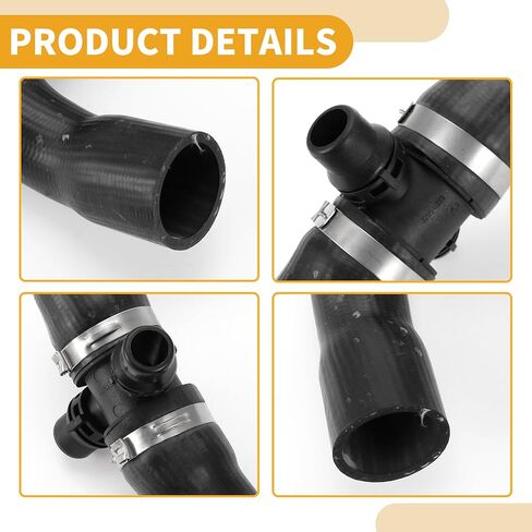 Radiator Hose No.11538645481 Engine Coolant Water Hose Pipe for BMW 328i XDrive 2.0L 2013-2016 Rubber Black Good Sealing in Saudi Arabia
