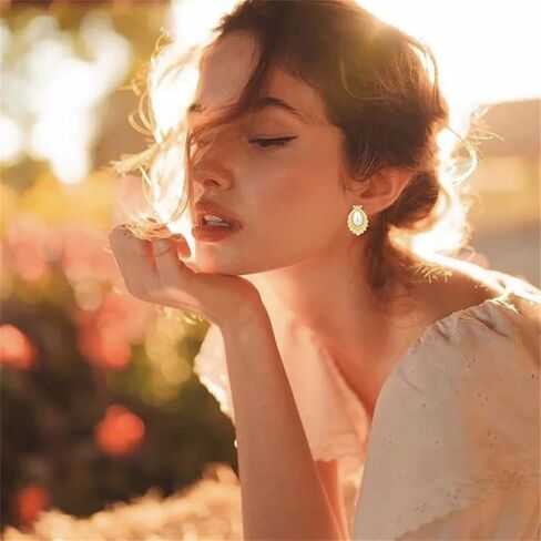 14K Gold Plated Vintage Pearl Stud Earrings for Women Fashionable Minimalist pearl Earrings Classical Baroque Pearl Earrings Fashion Bridal Wedding Pearl Earrings Gift in Kuwait