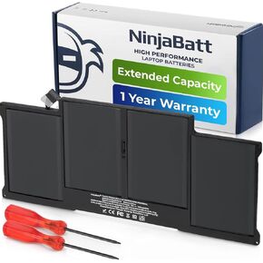 NinjaBatt Battery A1278 A1322 for Apple MacBook Pro 13" [Mid 2012 2010 2009 Early 2011 Late 2011] - Long Lasting [63.5Wh/10.95v]