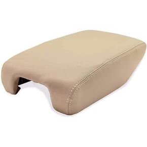 DSkoiph Synthetic Leather Center Console Armrest Cover Fits for 1999-2005 Lexus GS300/GS400/GS430 Skin Only (Beige)