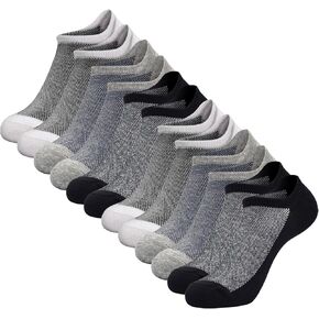 ELUTONG No Show Men Socks 6 Pairs Low Cut Ankle Cotton Short Casual Socks