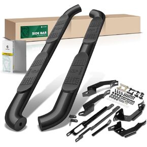 YHTAUTO 3 Inch Running Boards Side Steps Compatible with Ford Explorer 2011-2019, SUV, Round Stainless Steel Polished Chrome, Cab Side Step Rails Off-Road Exterior Accessories, Set of 2