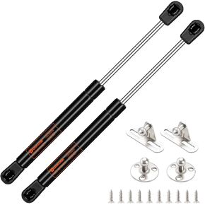 10 inch 22lbs/98N Gas Struts, 2PCS 10" Gas Shock Lift Spring Prop for Truck Pickup Tool Box Lid Weatherguard Aluminum UWS Toolbox Boat Storage Lid RV Cabinet Door