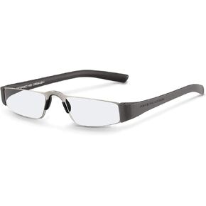 Porsche Design P8801 Eyeglasses 8801 F Men Frame Gun Metal, Silver 48mm,Power +2.50