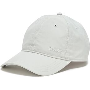 BOSS Tech Ripstop Small Logo Hat, Moonrock Grey, One Size
