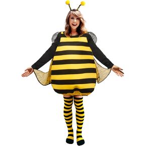 MCJC Bumblebee Adult Costume, Funny Halloween Costume, Women's Size Medium