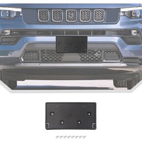 JeCar License Plate Frame Bracket Fit for 2017-2021 Jeep Compass Front License Plate Holder Mount