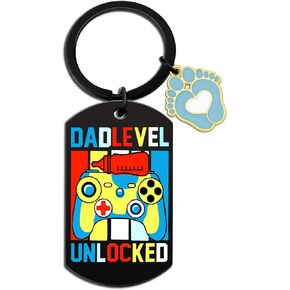 New Dad Gift First Time Men Dad to Be Gifts for 1st Time Dad Funny Dad Keychain Pregnancy Gifts For First Time Dads First Fathers Day Keychain Gifts for New Dad Daddy Gifts For Men Christmas Gifts