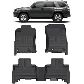 for Tacoma Double Cab Floor Mats 2024,Car Mats for Tacoma Double Cab All Weather Floor Mats Cargo Liner Accessories 2024