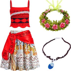 Princess Dress up for Girls Adventure Costume Toddler Kids Theme Birthday Party Halloween Cosplay Outfit Skirt Set