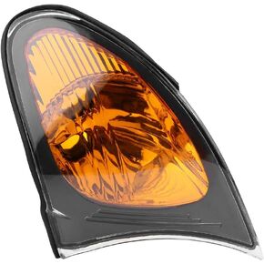 Corner Light Cover, Pair of Corner Light Lens Turn Signal Light Cover Yellow Lens for E46 3-Series 4DR 2002-200