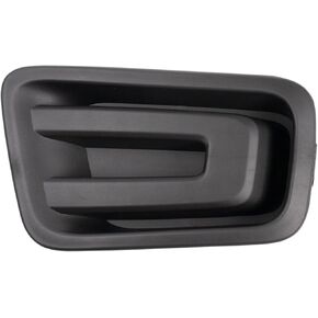 TRQ Front Left Fog Light Hole Cover Black Drivers Side Compatible with 2017-2019 Nissan Titan 2016-2019 Titan XD NI1038151